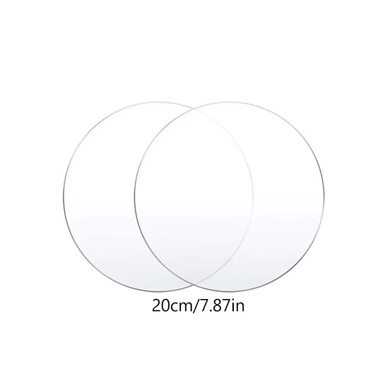 CakeDisplay Pro Reusable Acrylic Round Cake Disc Set 2Pack  4 Inch  6 Inch  8 Inch  10 Inch DIY Bas 8