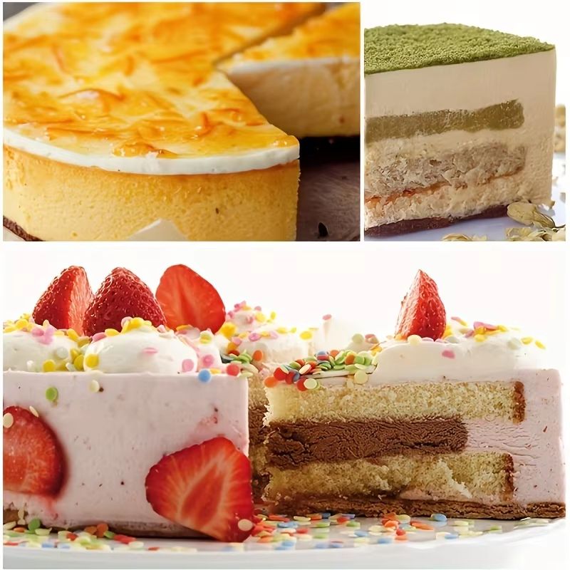 Deluxe Adjustable Stainless Steel Cake Ring Mold  Retractable Round Mousse Cake Ring 5