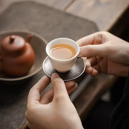 Vintage Metal Drink Coaster Set  Insulated Cup Pads For Tea Coffee  Milk 3