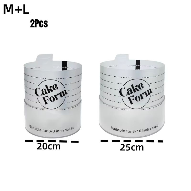 Deluxe Adjustable Round Cake Form Mold Retractable Fondant Mousse Cake Ring Acrylic Circle Baking R 10