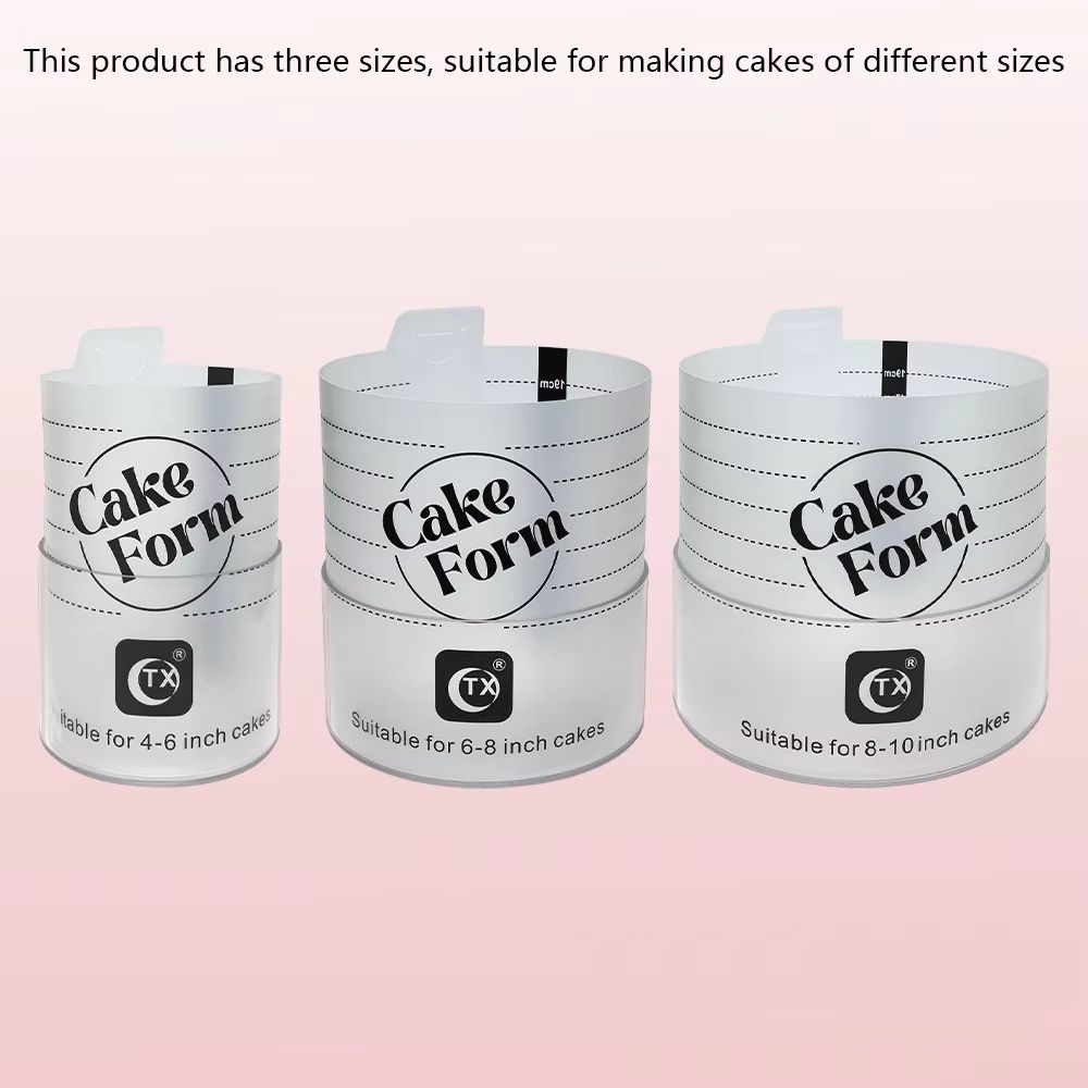 Deluxe Adjustable Round Cake Form Mold Retractable Fondant Mousse Cake Ring Acrylic Circle Baking R 1
