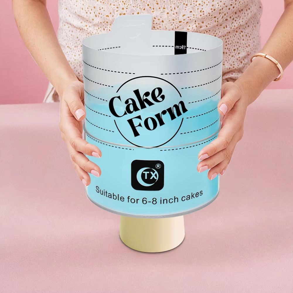 Deluxe Adjustable Round Cake Form Mold Retractable Fondant Mousse Cake Ring Acrylic Circle Baking R 2