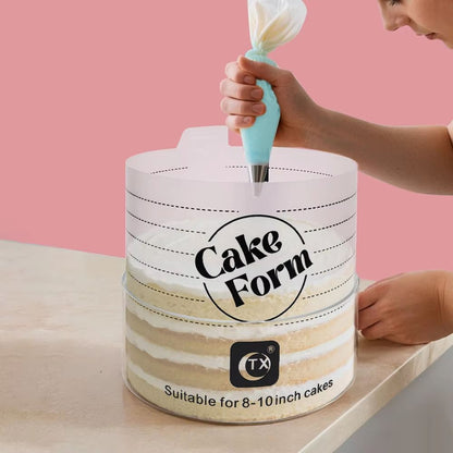 Deluxe Adjustable Round Cake Form Mold Retractable Fondant Mousse Cake Ring Acrylic Circle Baking R 3