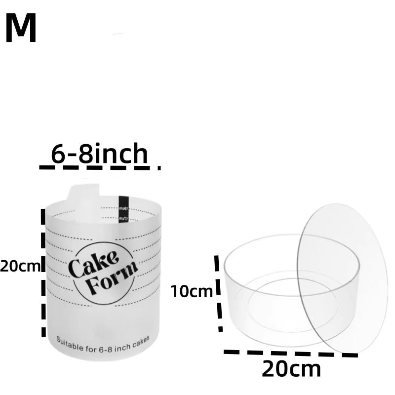 Deluxe Adjustable Round Cake Form Mold Retractable Fondant Mousse Cake Ring Acrylic Circle Baking R 7