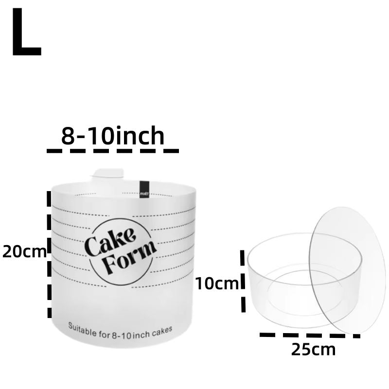 Deluxe Adjustable Round Cake Form Mold Retractable Fondant Mousse Cake Ring Acrylic Circle Baking R 8