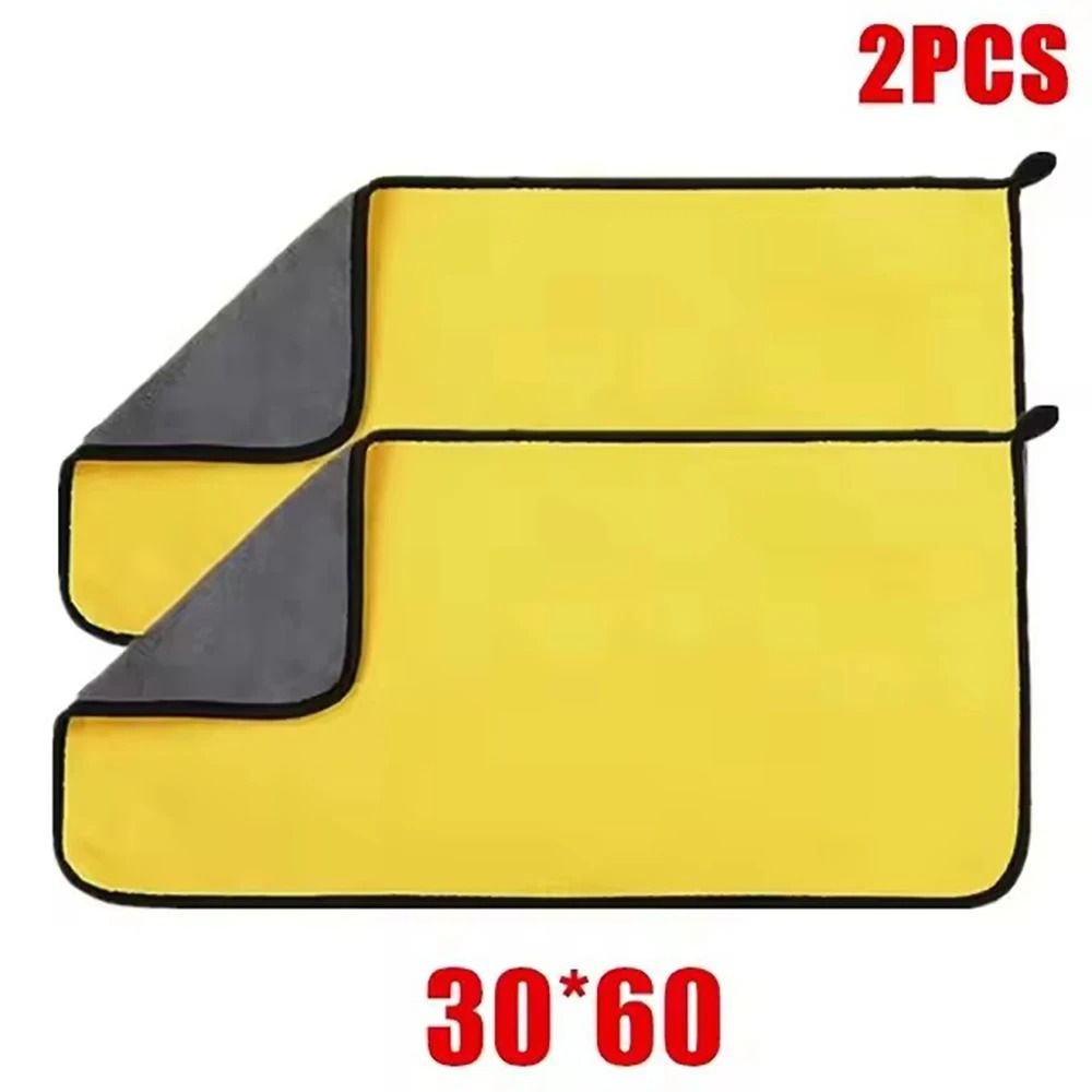 Thick Microfiber Cleaning Towels Soft Double Layer Drying Cloth Set 10