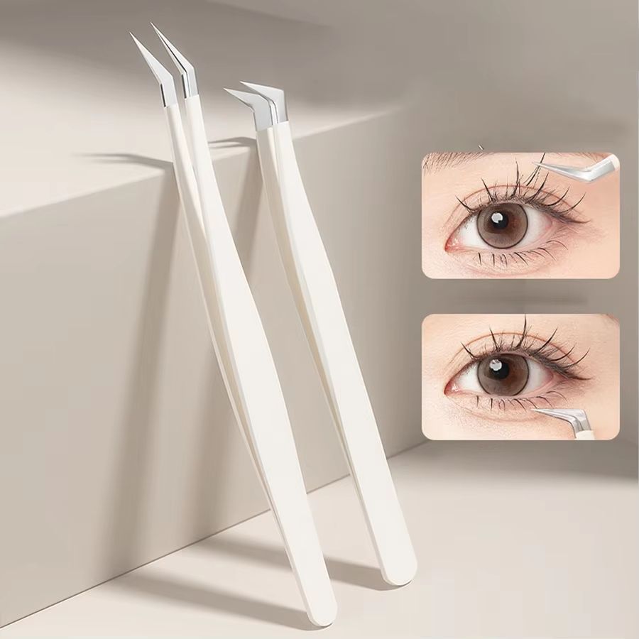 Premium Stainless Steel Eyelash Extension Tweezers Rose Gold