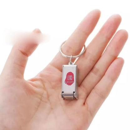NanoCoated Folding Stainless Steel Pocket Nail Clipper Magnetic Absorption 5