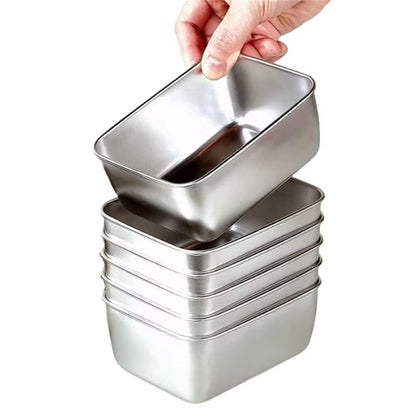 EcoSteel Stainless Steel Food Storage Containers With Lids  Reusable Lunch Bento Boxes For Meat Fru 9