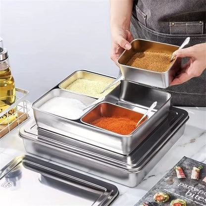 EcoSteel Stainless Steel Food Storage Containers With Lids  Reusable Lunch Bento Boxes For Meat Fru 5