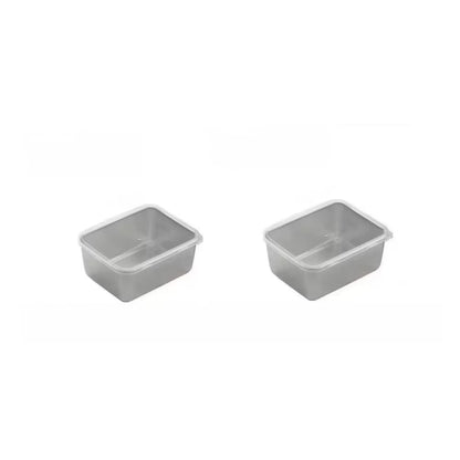 EcoSteel Stainless Steel Food Storage Containers With Lids  Reusable Lunch Bento Boxes For Meat Fru 7