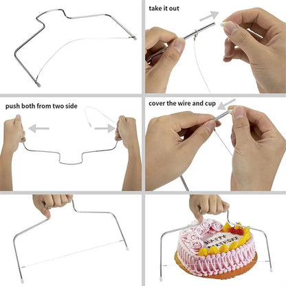 Cake Turntable Set With 2 Frosting Spatulas And 3 Icing Smoothers Baking Kit For Cakes 3