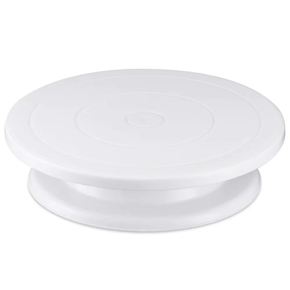 Cake Turntable Set With 2 Frosting Spatulas And 3 Icing Smoothers Baking Kit For Cakes 6