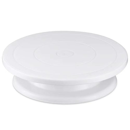 Cake Turntable Set With 2 Frosting Spatulas And 3 Icing Smoothers Baking Kit For Cakes 6