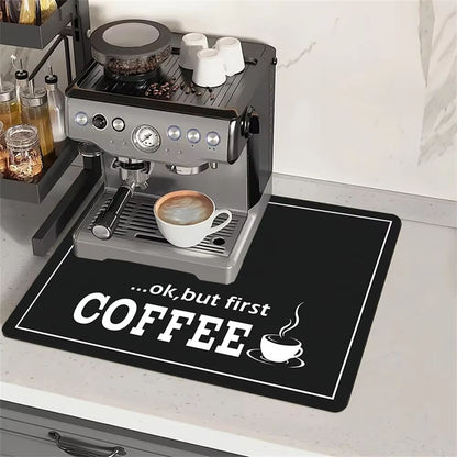 CoffeeStation Silicone Mat for Coffee Machine – 3 Sizes Non-Slip Heat-Resistant Countertop Pad