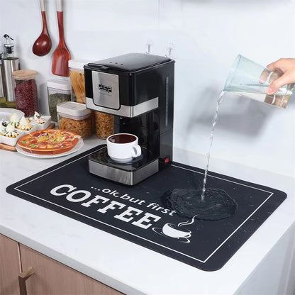 CoffeeStation Silicone Mat For Coffee Machine  3 Sizes NonSlip HeatResistant Countertop Pad 1