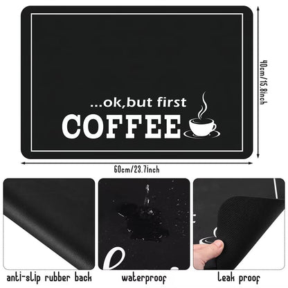 CoffeeStation Silicone Mat For Coffee Machine  3 Sizes NonSlip HeatResistant Countertop Pad 4