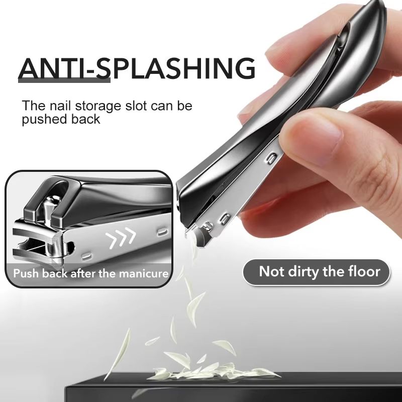 Stainless Steel Nail Clippers With Sharp Curved Blades  Professional Manicure Tool For Fingers  Toe 1