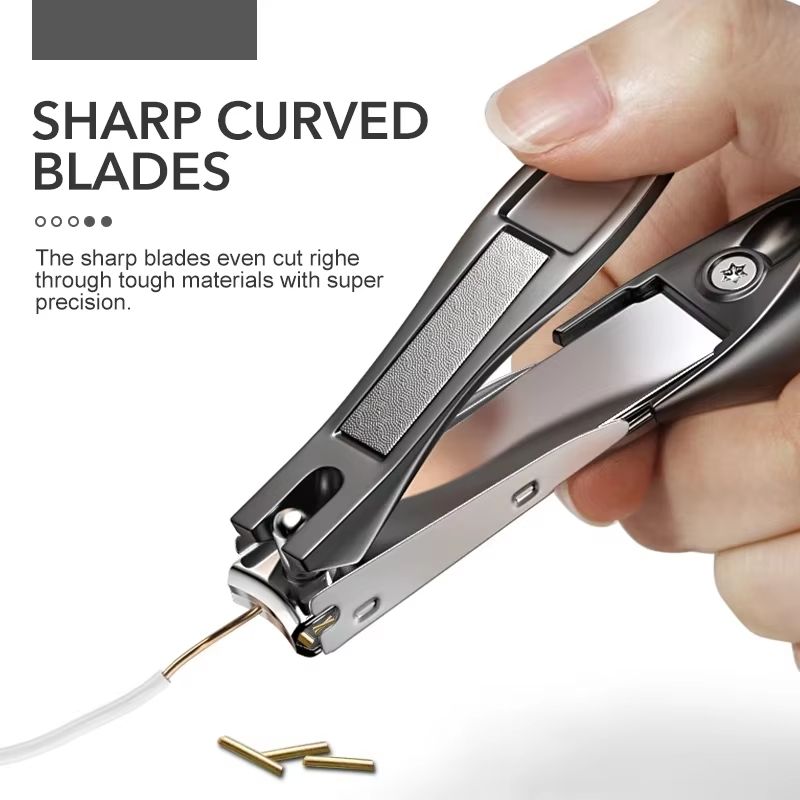 Stainless Steel Nail Clippers With Sharp Curved Blades  Professional Manicure Tool For Fingers  Toe 3