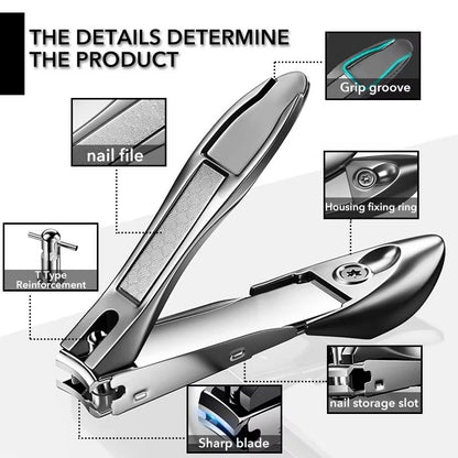 Stainless Steel Nail Clippers With Sharp Curved Blades  Professional Manicure Tool For Fingers  Toe 4