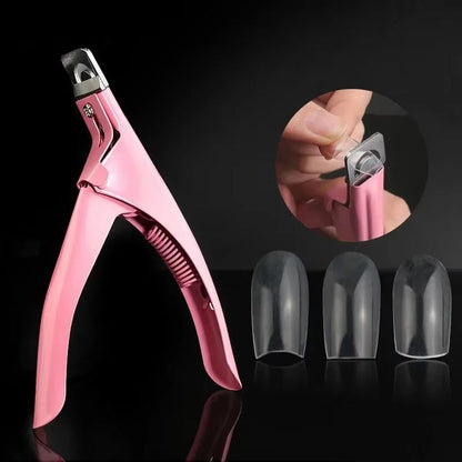 Professional UShape Acrylic Nail Tip Clipper  Precise False Nail Cutter For Salon Results 1
