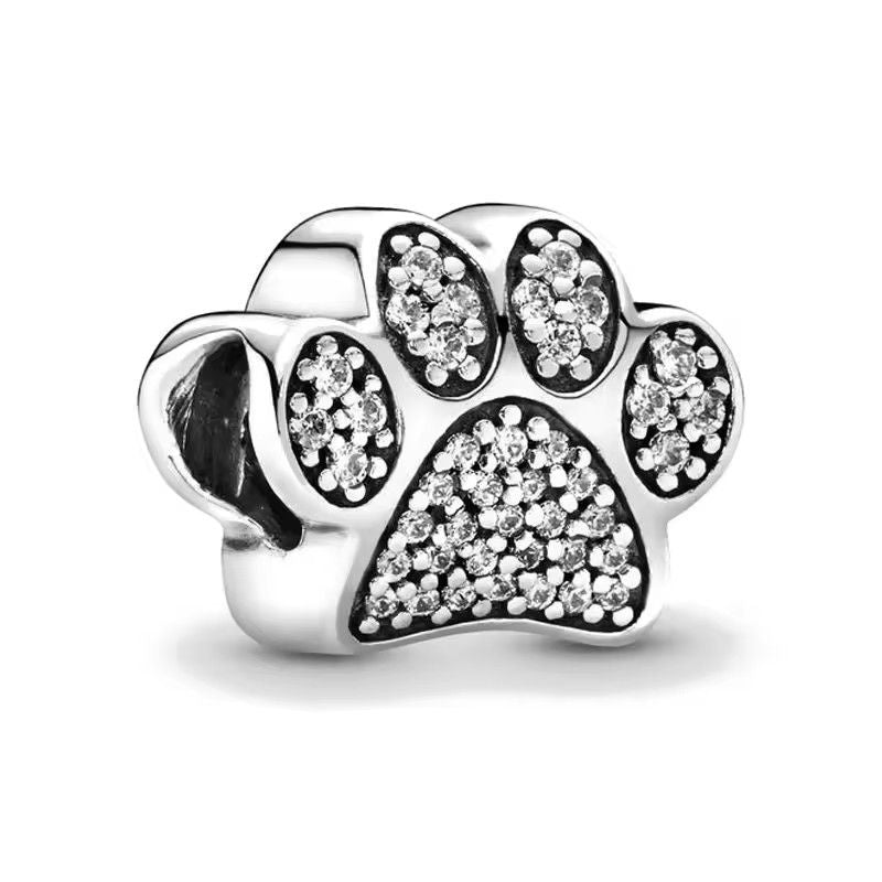 2025 New S925 Silver Spring Ball Bear Cross Pendant For Bracelets 2