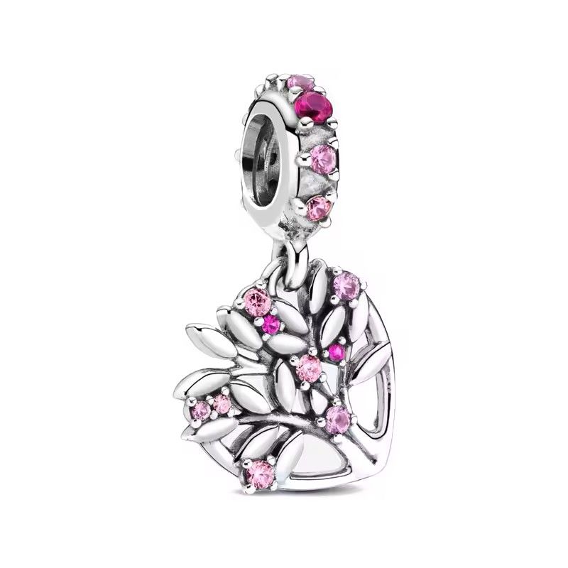 2025 New S925 Silver Spring Ball Bear Cross Pendant For Bracelets 7