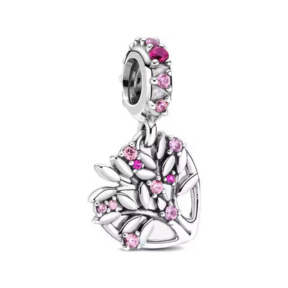 2025 New S925 Silver Spring Ball Bear Cross Pendant For Bracelets 7