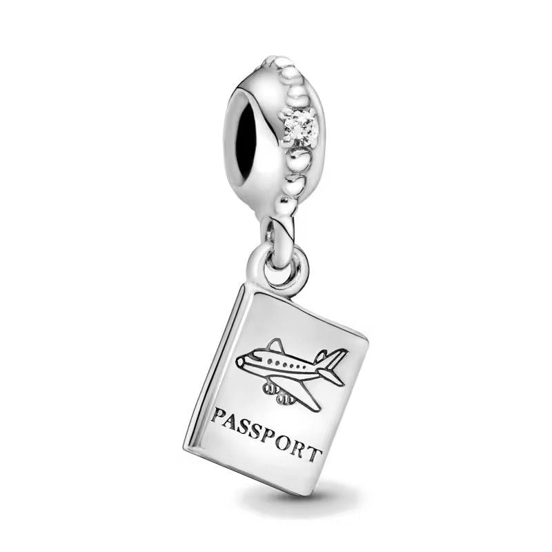 2025 New S925 Silver Spring Ball Bear Cross Pendant For Bracelets 11