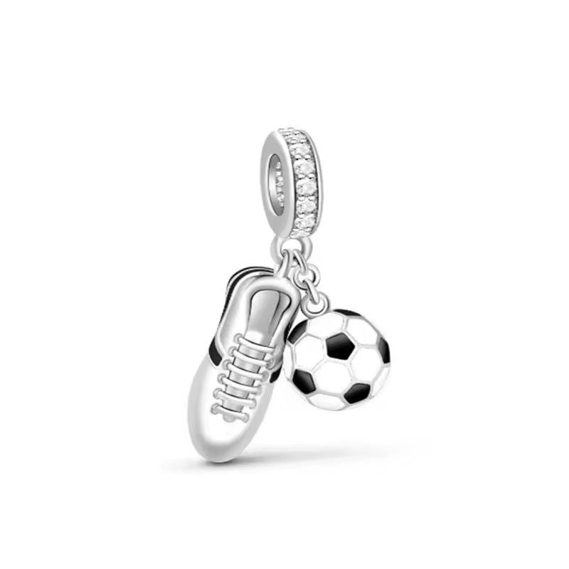 2025 New S925 Silver Spring Ball Bear Cross Pendant For Bracelets 17