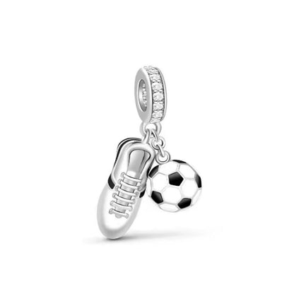 2025 New S925 Silver Spring Ball Bear Cross Pendant For Bracelets 17