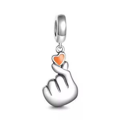 2025 New S925 Silver Spring Ball Bear Cross Pendant For Bracelets 18