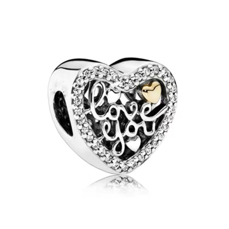 2025 New S925 Silver Spring Ball Bear Cross Pendant For Bracelets 20