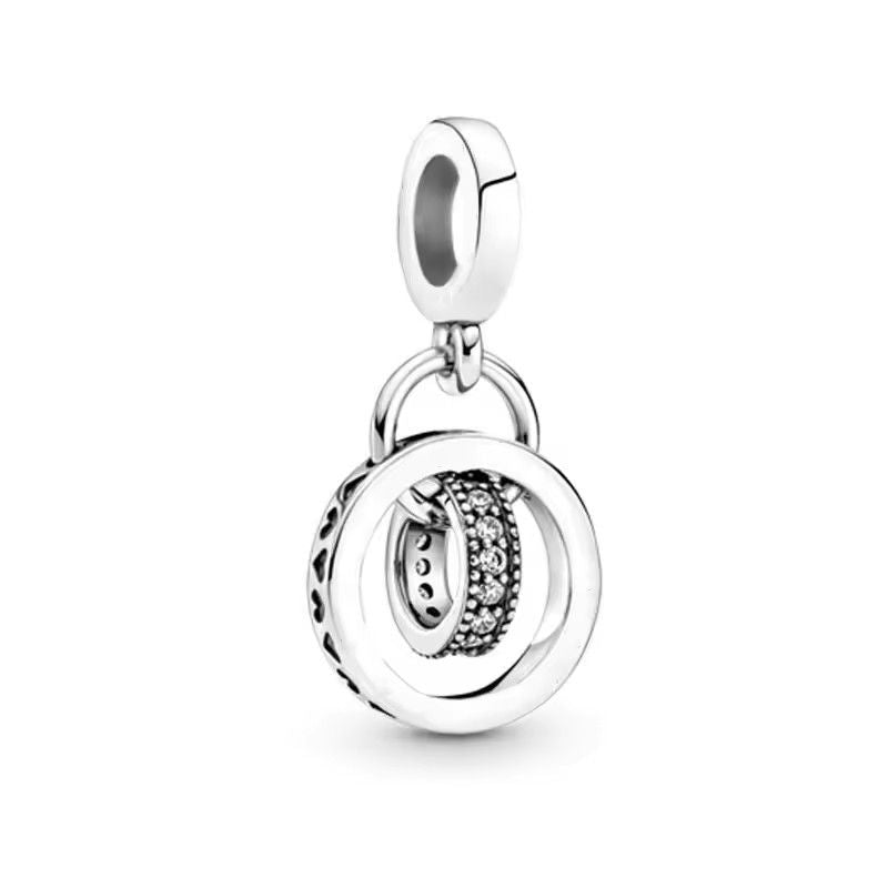2025 New S925 Silver Spring Ball Bear Cross Pendant For Bracelets 25