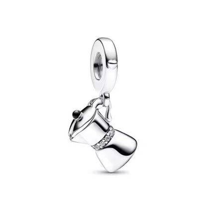 2025 New S925 Silver Spring Ball Bear Cross Pendant For Bracelets 27