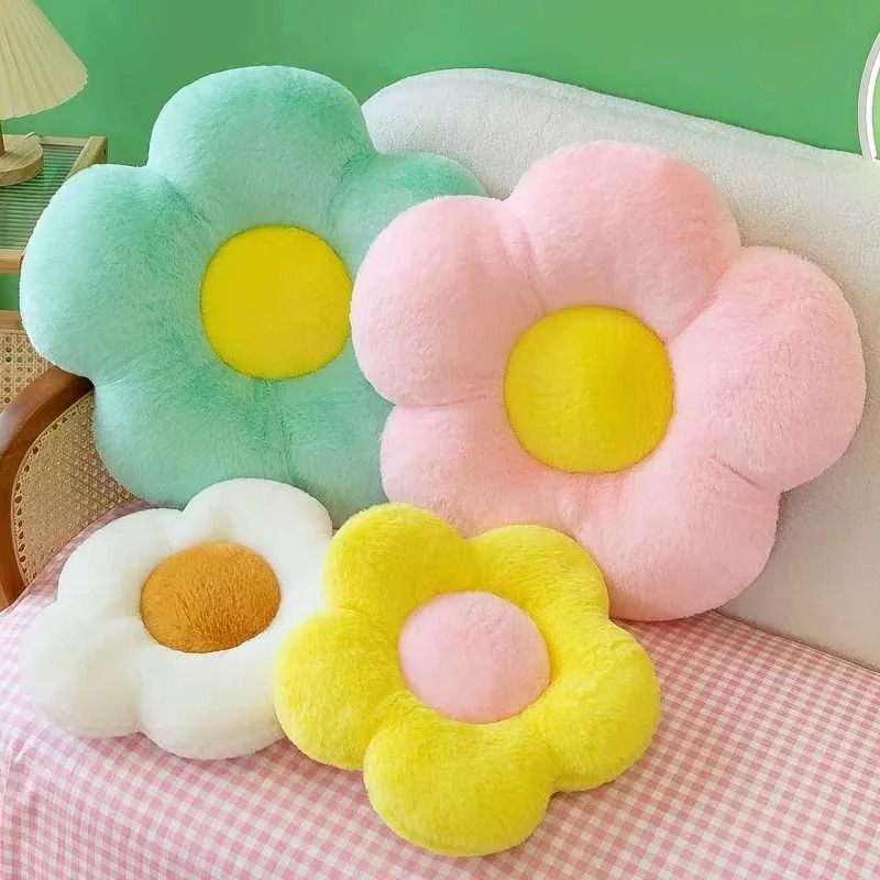 Round Flower Chair Cushion