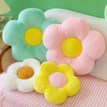 Round Flower Chair Cushion