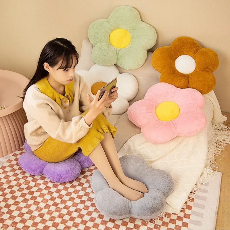 Round Flower Chair Cushion 2