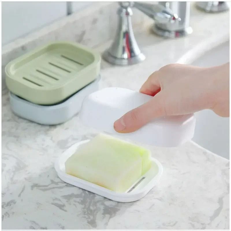 Double Layer Soap Dish With Lid 4