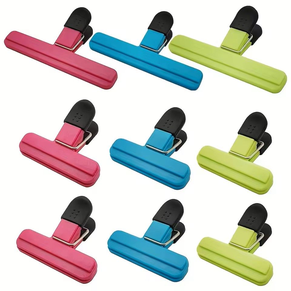 Heavy Duty Multipurpose Bag Clips for Kitchen Food Storage – Snack & Bread Bag Sealing Organizers (Set)