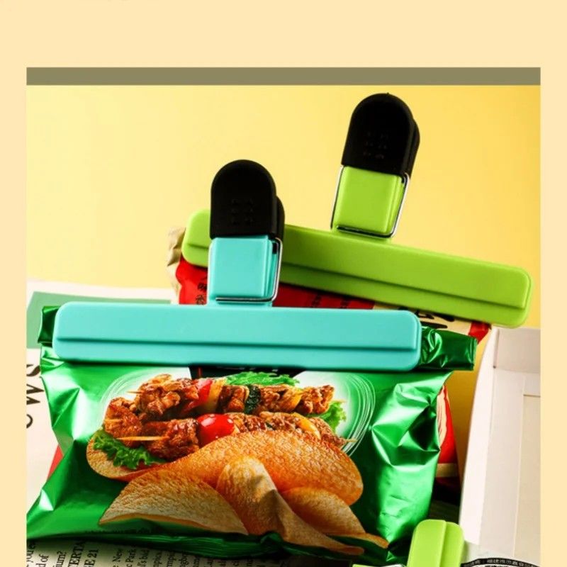 Heavy Duty Multipurpose Bag Clips For Kitchen Food Storage  Snack  Bread Bag Sealing Organizers Set 7