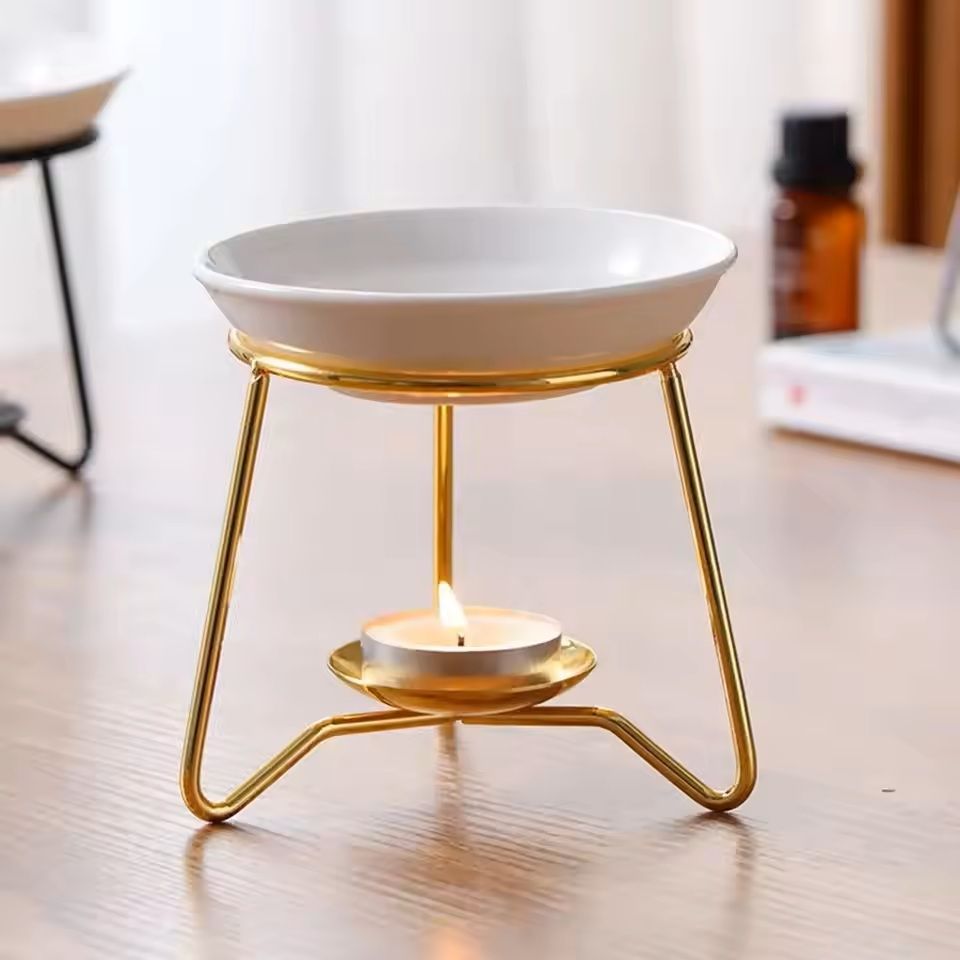 Stylish Wax-Melt & Tealight Oil Burner – Aroma Diffuser Home Decor