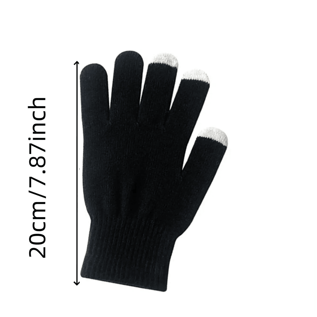 WinterGuard 4-Piece Velvet Hat Scarf & Gloves Set