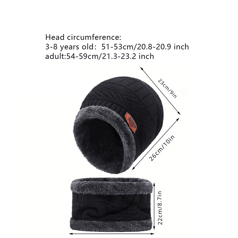 WinterGuard 4Piece Velvet Hat Scarf  Gloves Set 2