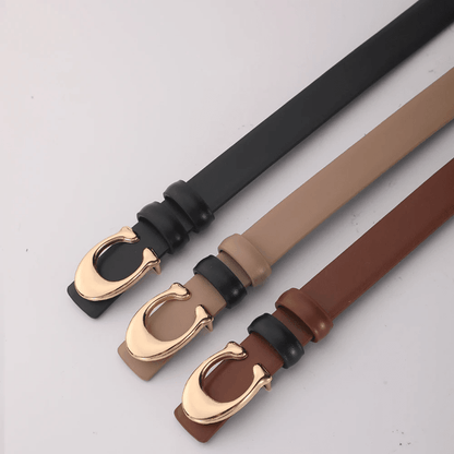 EleganceForm Reversible Womens Fashion Belt with C Buckle