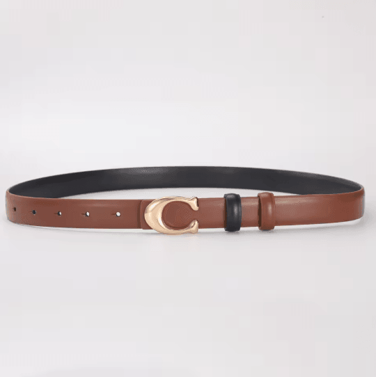 EleganceForm Reversible Womens Fashion Belt With C Buckle 5