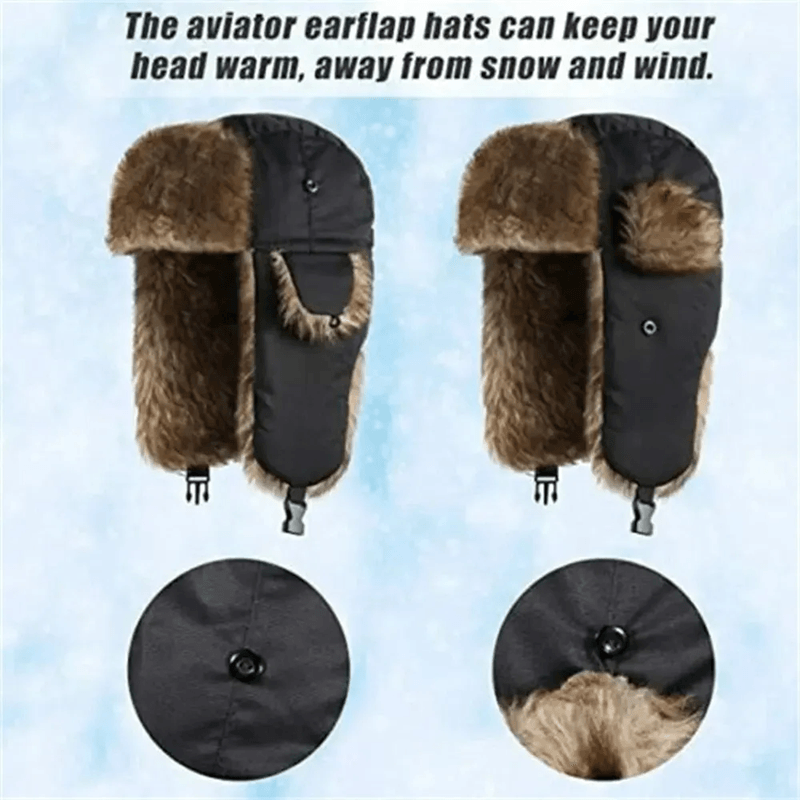 ArcticShield Waterproof Winter Trapper Aviator Hat