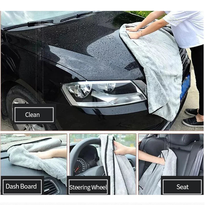 Car Cleaning Towel, Microfiber Auto Towel, Strong Absorbency Cloth