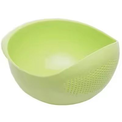 Rice Sieve  Kitchen Drain Basket With Handles  Stainless Steel Strainer Bowl 1