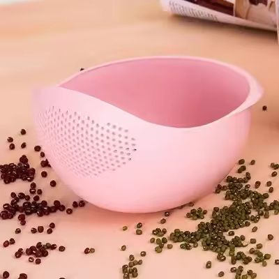 Rice Sieve  Kitchen Drain Basket With Handles  Stainless Steel Strainer Bowl 3